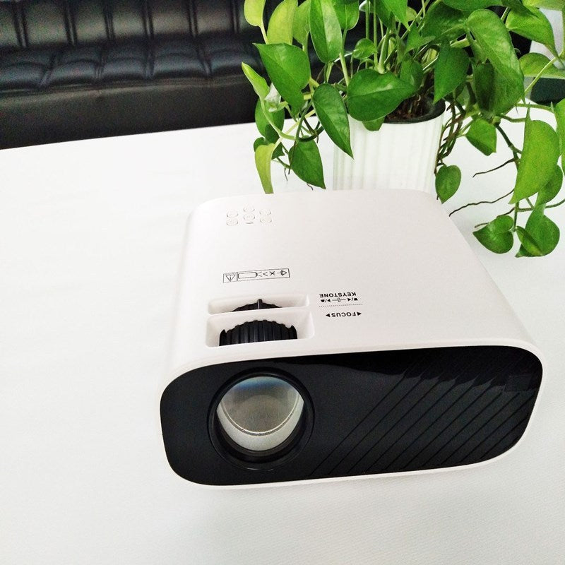 JMT-659082 Portable Smart Projector with LED Light Source, 1920x1080 Resolution, and Vertical Keystone Correction