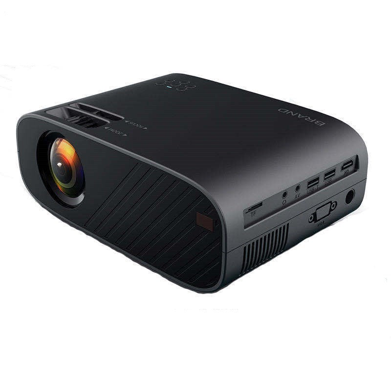 JMT-659082 Portable Smart Projector with LED Light Source, 1920x1080 Resolution, and Vertical Keystone Correction