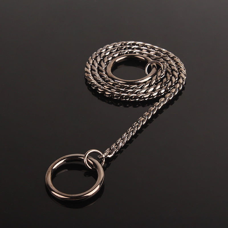 JMT-659402 Silver Metal Dog Collar - Durable and Stylish Pet Accessory