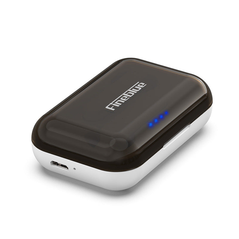 JMT-659722 Bluetooth Wireless Headset with Charging Case, Stereo Sound, and Power Display