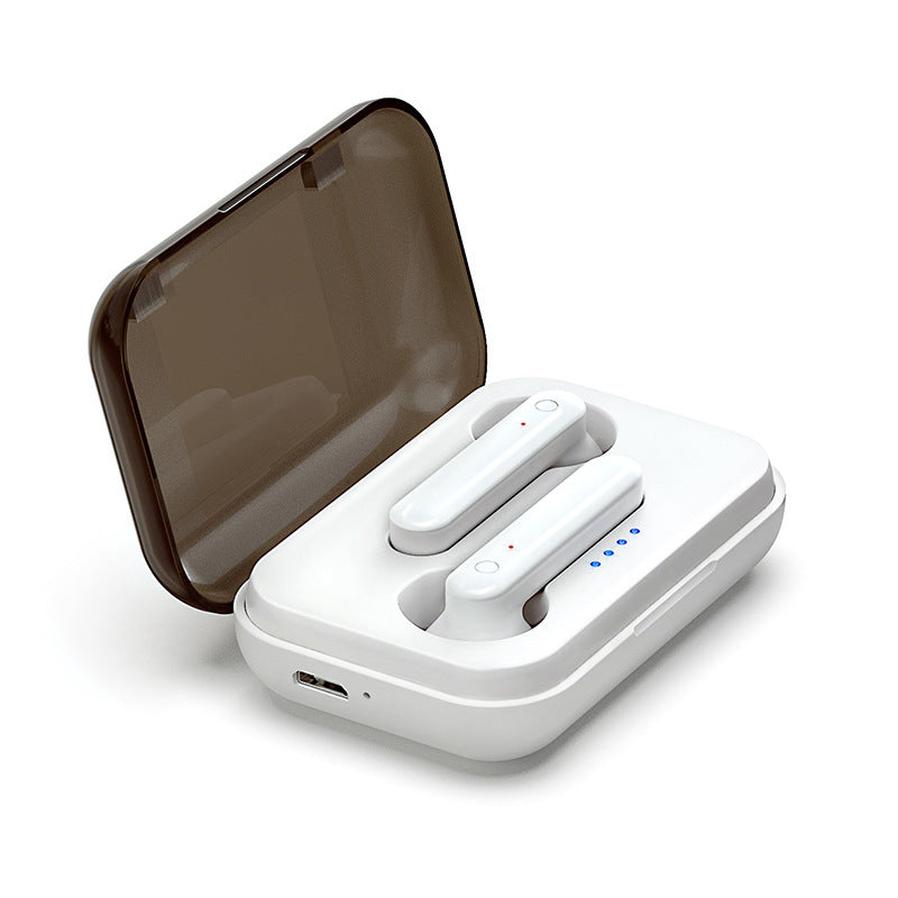 JMT-659722 Bluetooth Wireless Headset with Charging Case, Stereo Sound, and Power Display