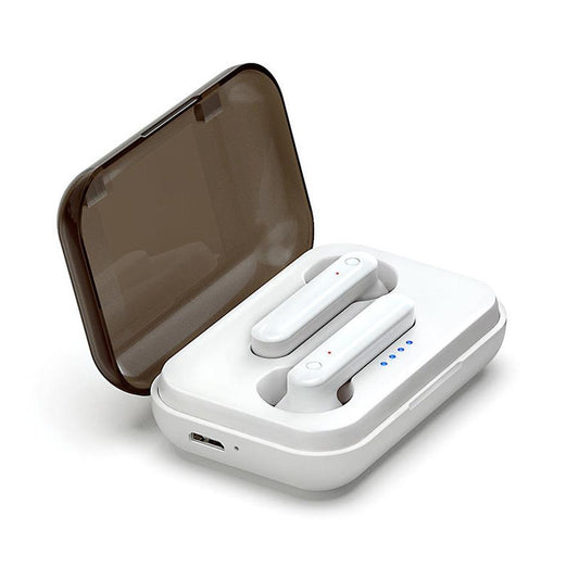 JMT-659722 Bluetooth Wireless Headset with Charging Case, Stereo Sound, and Power Display