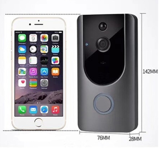 JMT-659722 Smart WiFi Video Doorbell with Night Vision and Two-Way Intercom System