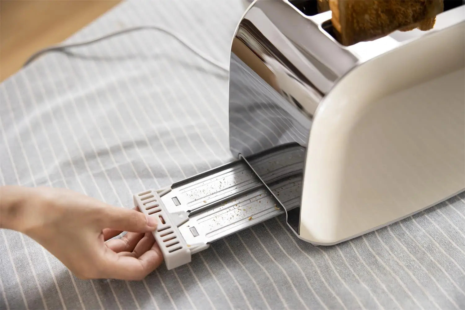 JMT-659722 Stainless Steel 2-Slice Electric Sandwich Toaster with Smart Features