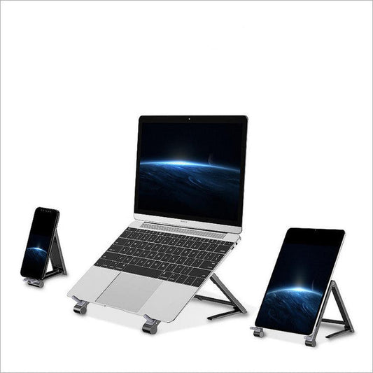 JMT-659914 3-in-1 Folding Portable Stand for Mobile Phones, Tablets, and Notebooks - Model M5