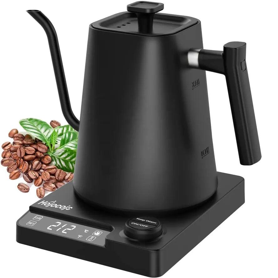 JMT-659914 Electric Gooseneck Kettle - Fast Boiling Stainless Steel Kettle for Pour Over Coffee & Tea