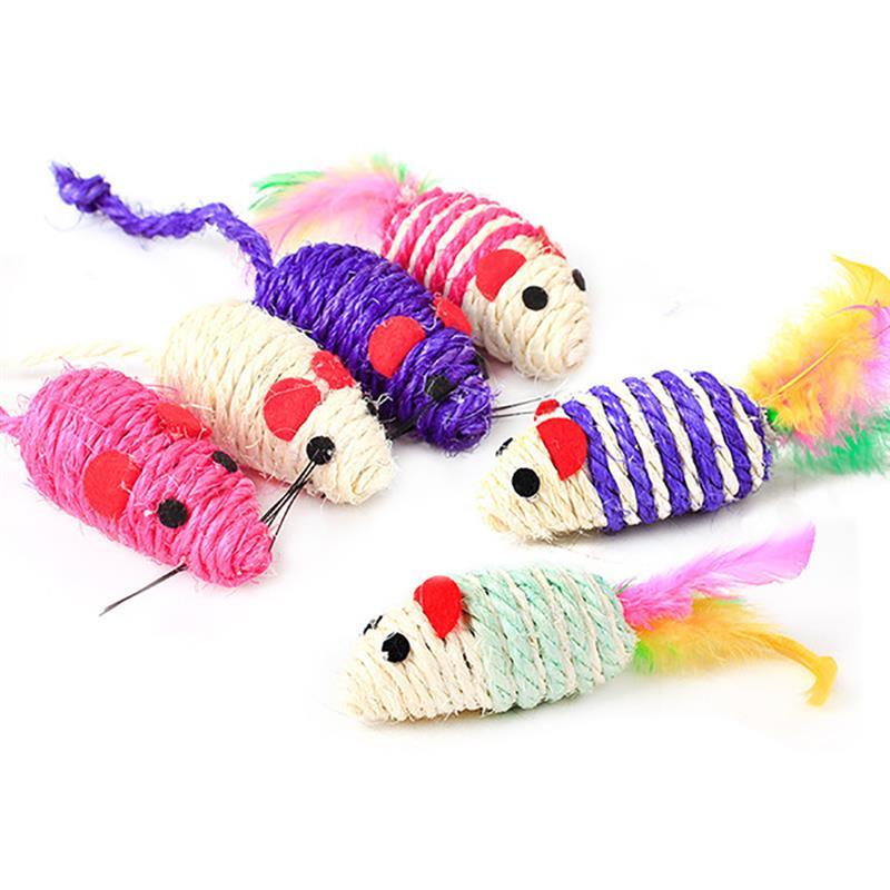 JMT-660042 Multicolor Cat Teaser Toy with Feather and Bells