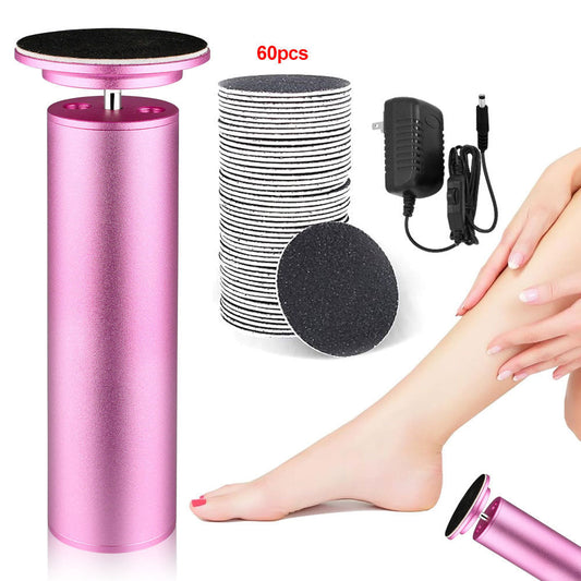JMT-660298 Exfoliating Electric Foot Grinder for Smooth, Beautiful Feet - Purple