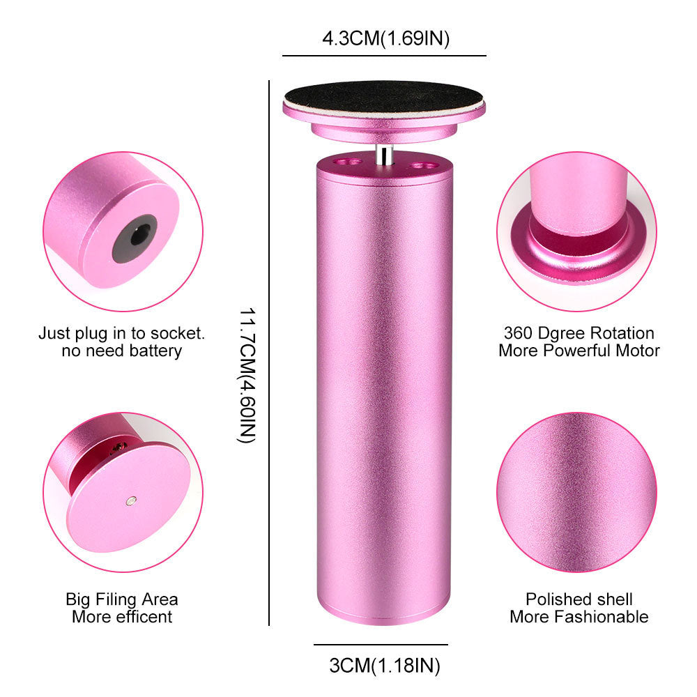 JMT-660298 Exfoliating Electric Foot Grinder for Smooth, Beautiful Feet - Purple