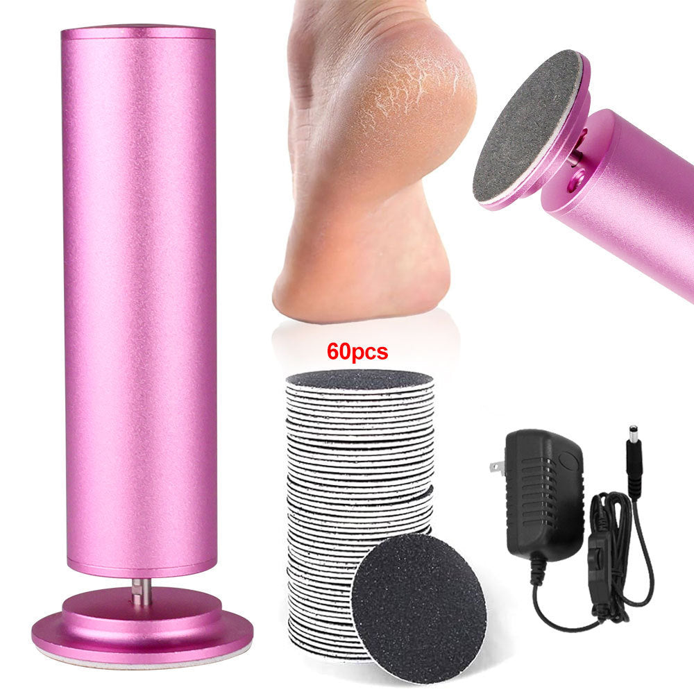 JMT-660298 Exfoliating Electric Foot Grinder for Smooth, Beautiful Feet - Purple
