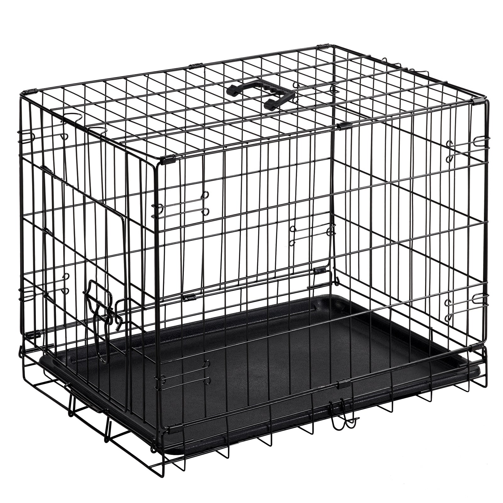 JMT-660362 Single Door Dog Cage - 24 to 30 Inches, Durable Metal Structure, Suitable for Small to Medium Dogs