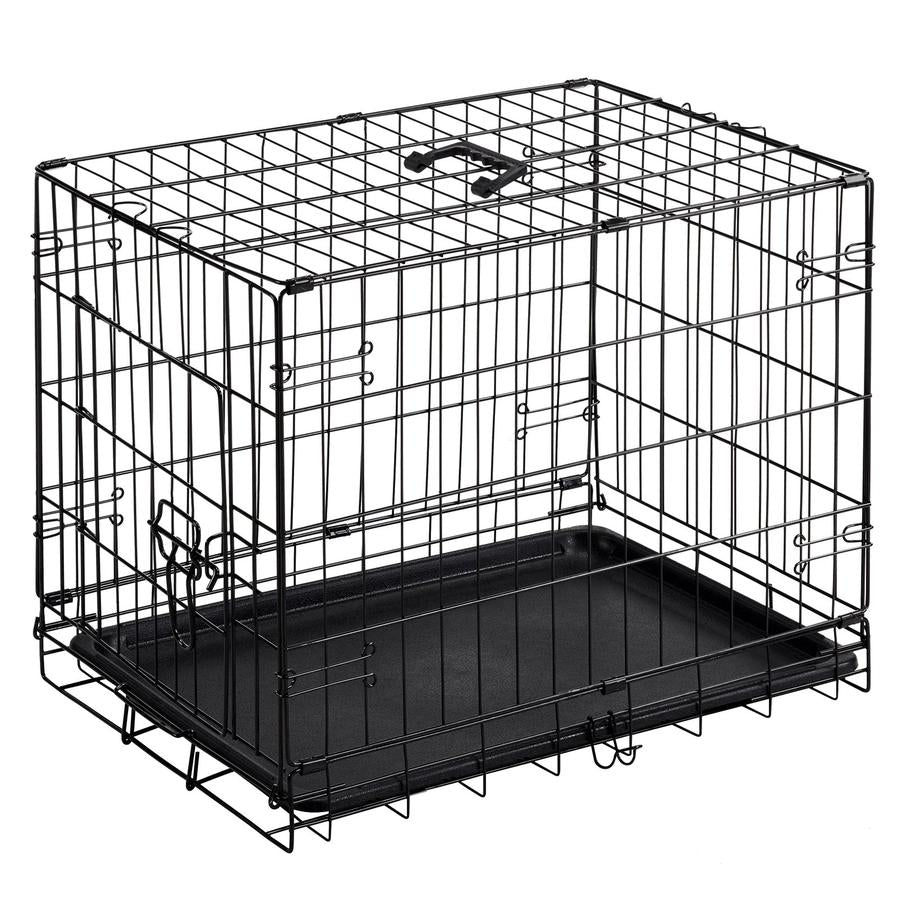 JMT-660362 Single Door Dog Cage - 24 to 30 Inches, Durable Metal Structure, Suitable for Small to Medium Dogs