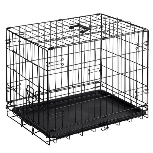 JMT-660362 Single Door Dog Cage - 24 to 30 Inches, Durable Metal Structure, Suitable for Small to Medium Dogs