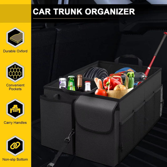 JMT-660682 Foldable Car Trunk Organizer for SUVs and Sedans – Durable Vehicle Storage Solution for Accessories and Essentials