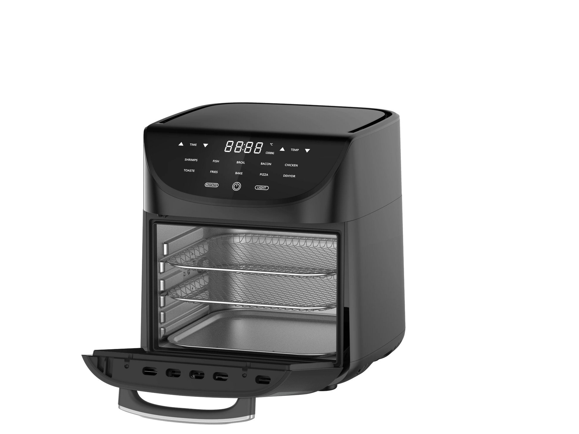 JMT-660810 9L Digital Air Fryer Oven with One-Touch Control for Oil-Free Cooking of French Fries and More