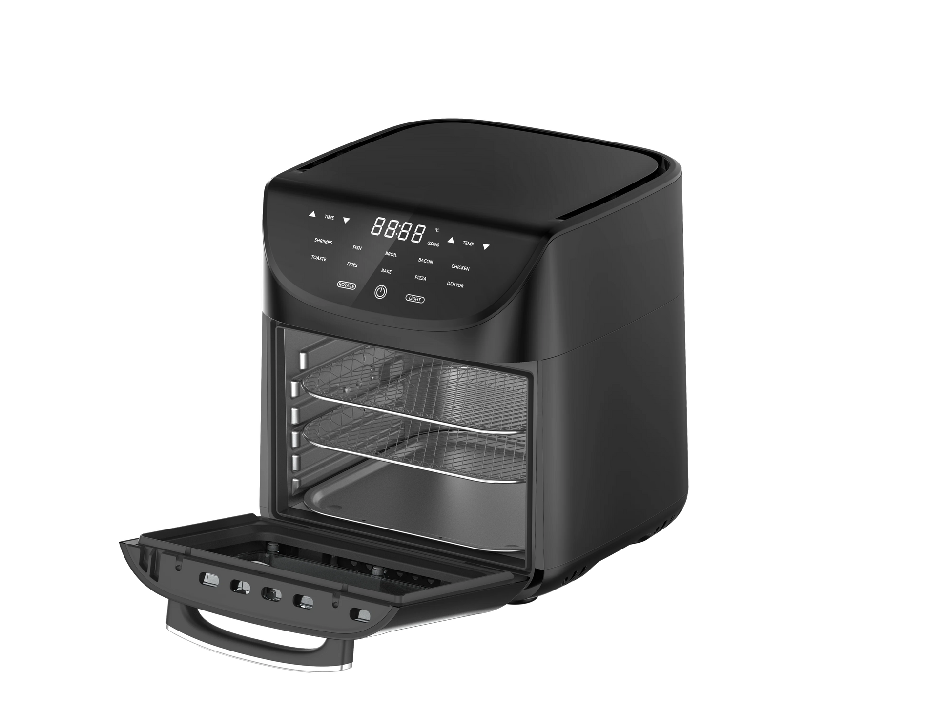 JMT-660810 9L Digital Air Fryer Oven with One-Touch Control for Oil-Free Cooking of French Fries and More