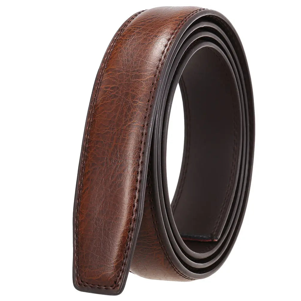JMT-660810 Genuine Cowhide Leather Automatic Buckle Replacement Belt Strap - Model LY31-3370