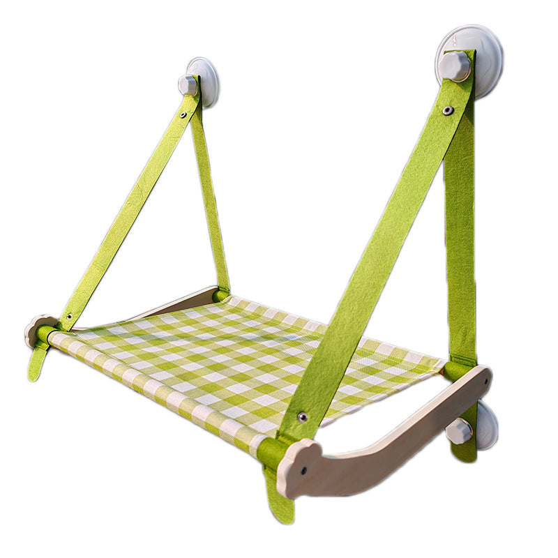 JMT-661066 Durable Wooden Cat Window Hammock with Stable Suction Cups for Comfort and Relaxation