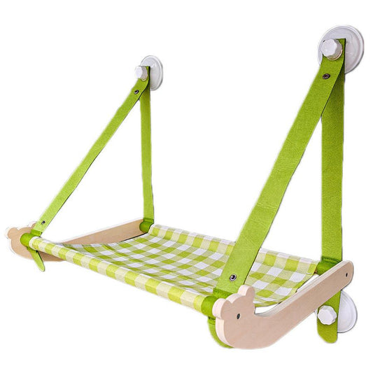 JMT-661066 Durable Wooden Cat Window Hammock with Stable Suction Cups for Comfort and Relaxation