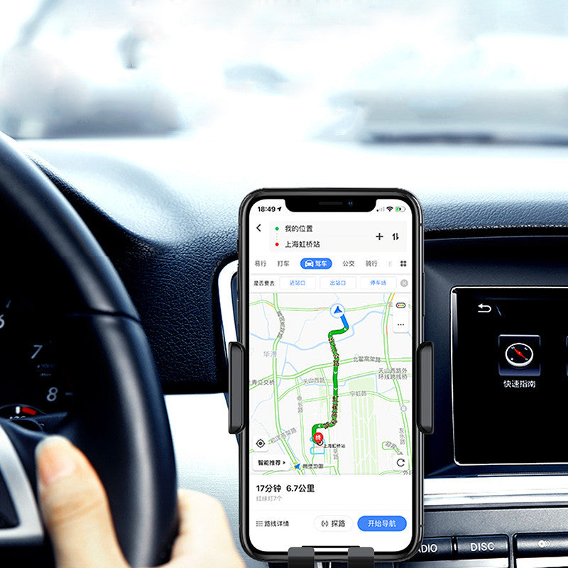 JMT-661066 Smart Induction Car Phone Holder with Wireless Charging - Compatible with 4 to 6.5-Inch Devices