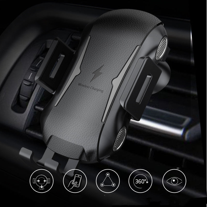 JMT-661066 Smart Induction Car Phone Holder with Wireless Charging - Compatible with 4 to 6.5-Inch Devices