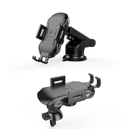 JMT-661066 Smart Induction Car Phone Holder with Wireless Charging - Compatible with 4 to 6.5-Inch Devices