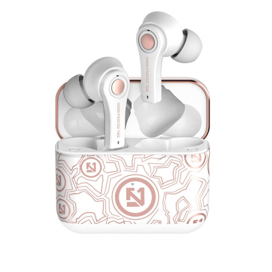 JMT-661194 True Wireless Sports Bluetooth Headset with Battery Display and Voice Control, Mono Channel, Multi-Point Connection - Available in Black and Pink White