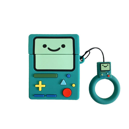 JMT-661386 Adventure Time Silicone Case for AirPods – Soft Protective Shell with Lanyard