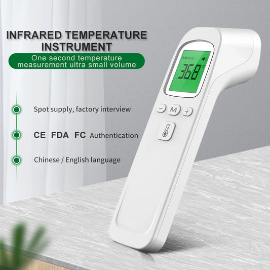 JMT-661450 Non-Contact Infrared Thermometer with Backlit LCD Screen for Body and Surface Temperature Measurement