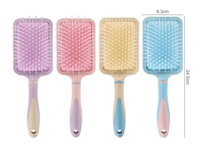 JMT-661514 Multicolor Airbag Comb for Hair Massage in Pink, Yellow, Blue, and Purple