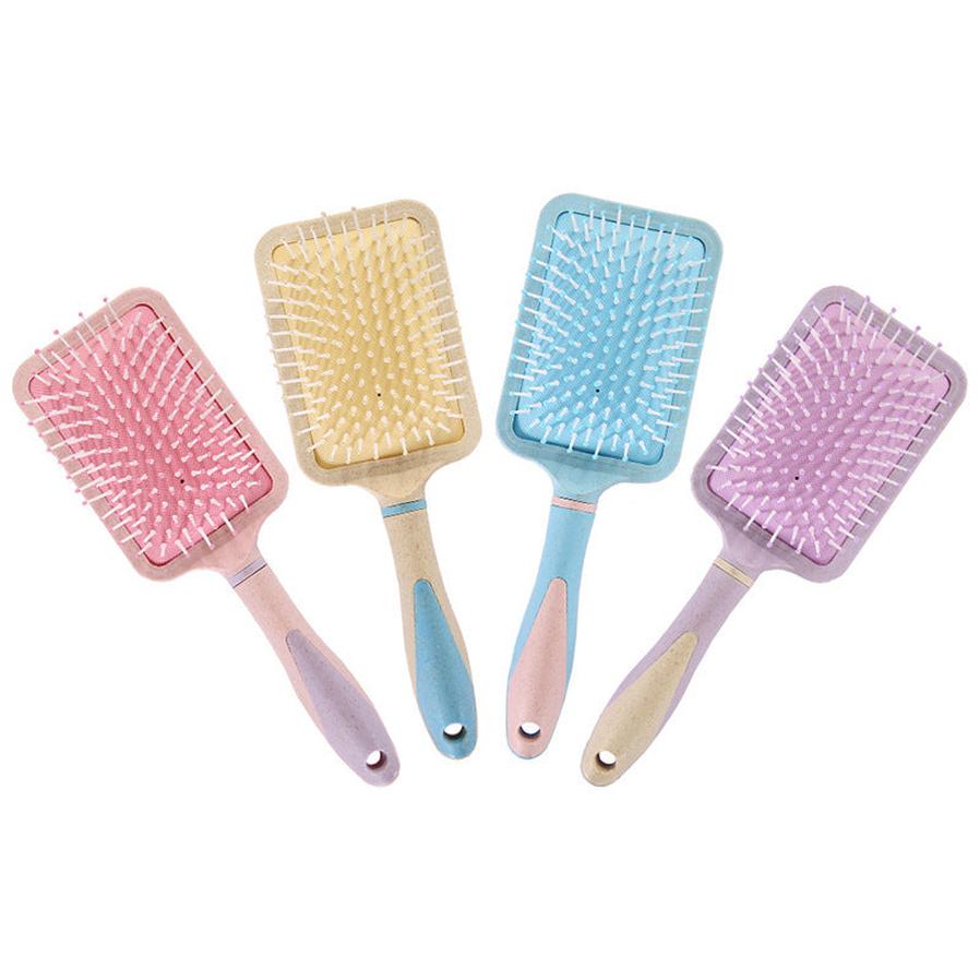JMT-661514 Multicolor Airbag Comb for Hair Massage in Pink, Yellow, Blue, and Purple