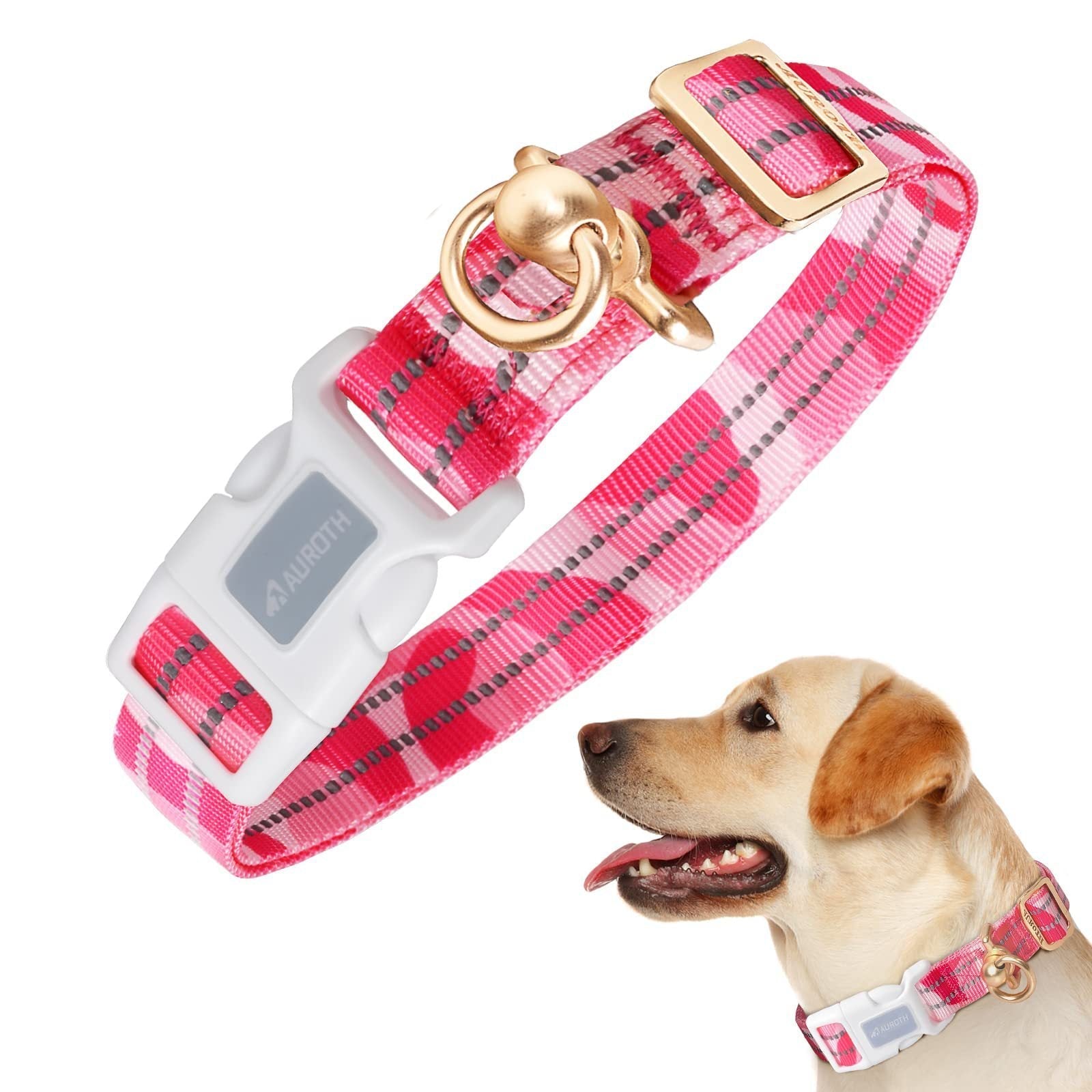 JMT-661706 Silicone Anti-Lost Dog Collar with Adjustable Fit and Multiple Color Options