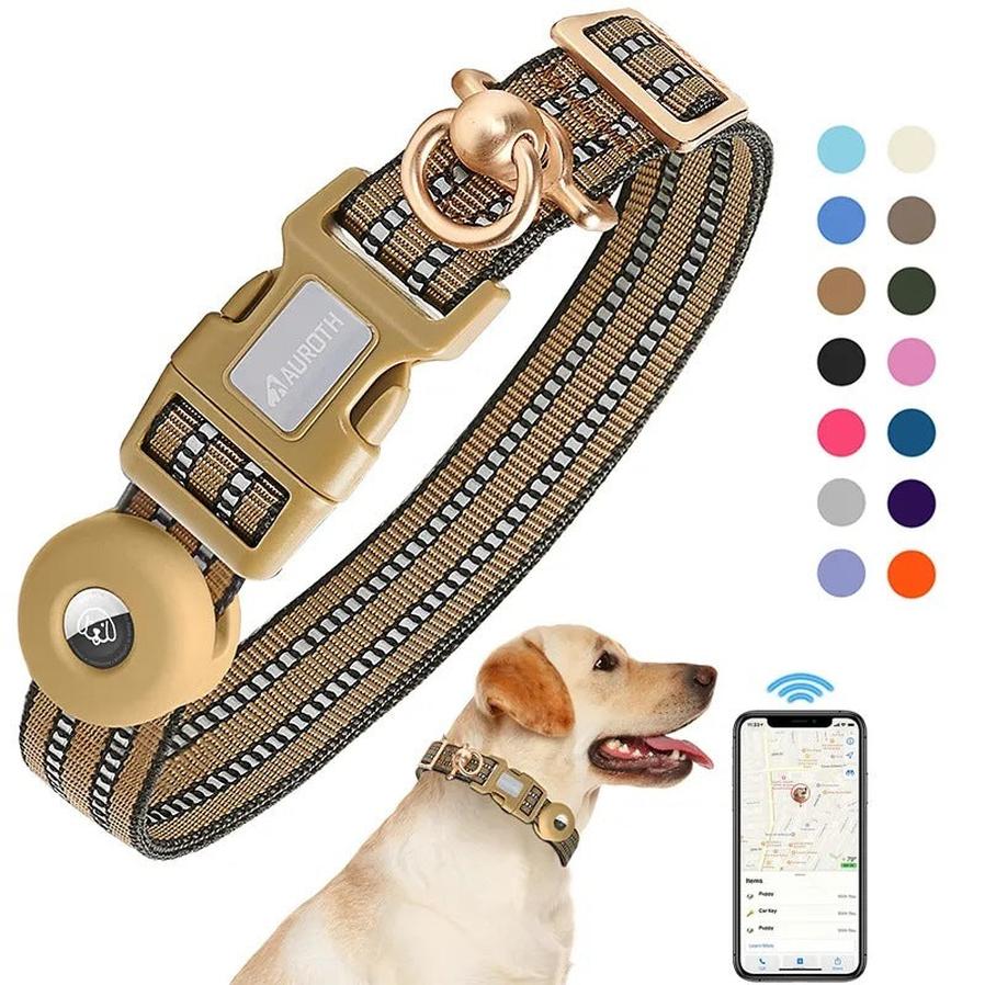 JMT-661706 Silicone Anti-Lost Dog Collar with Adjustable Fit and Multiple Color Options