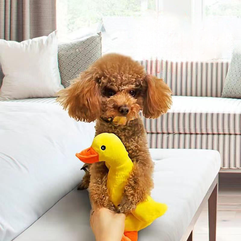 JMT-662026 Plush Noisy Duck Toy for Dogs - Boredom Relief, Teeth Grinding, and Energy Consumption