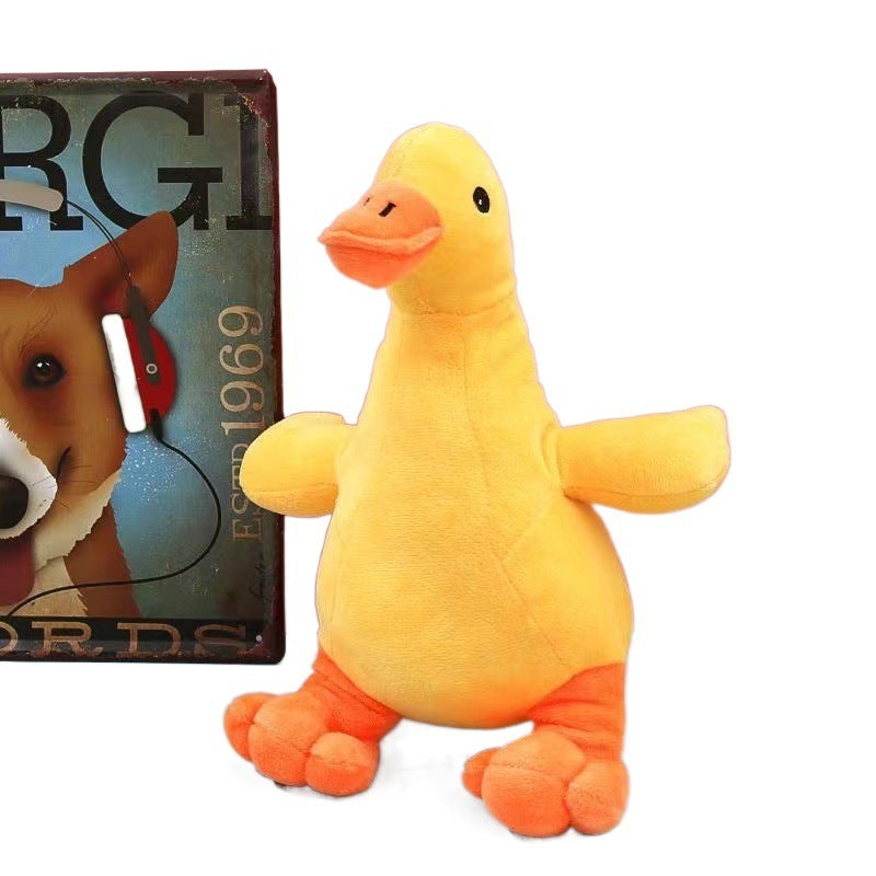 JMT-662026 Plush Noisy Duck Toy for Dogs - Boredom Relief, Teeth Grinding, and Energy Consumption
