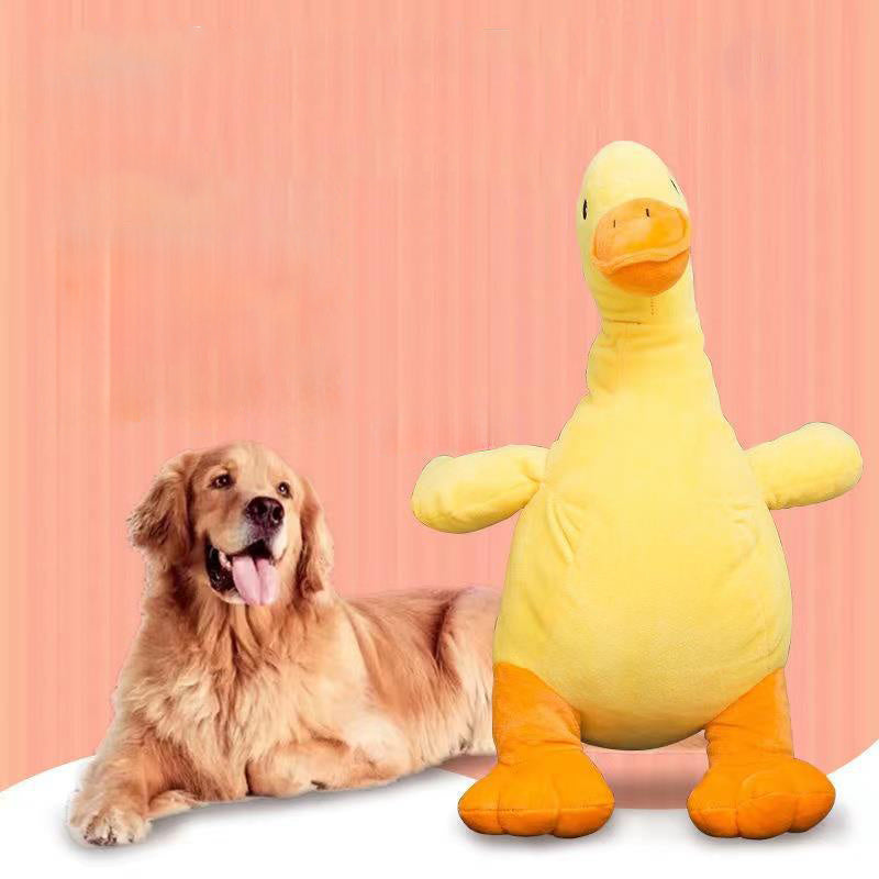 JMT-662026 Plush Noisy Duck Toy for Dogs - Boredom Relief, Teeth Grinding, and Energy Consumption