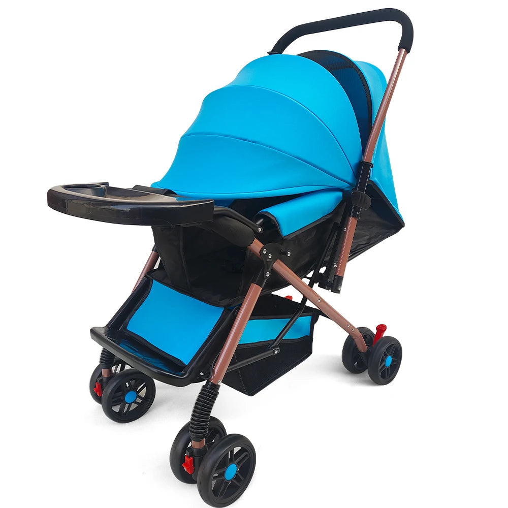 JMT-662218 Lightweight Foldable 3-in-1 Baby Stroller with Two-Way Configuration, Portable Travel Design