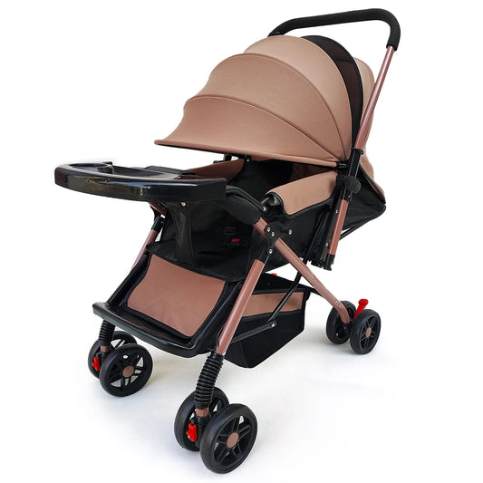 JMT-662218 Lightweight Foldable 3-in-1 Baby Stroller with Two-Way Configuration, Portable Travel Design
