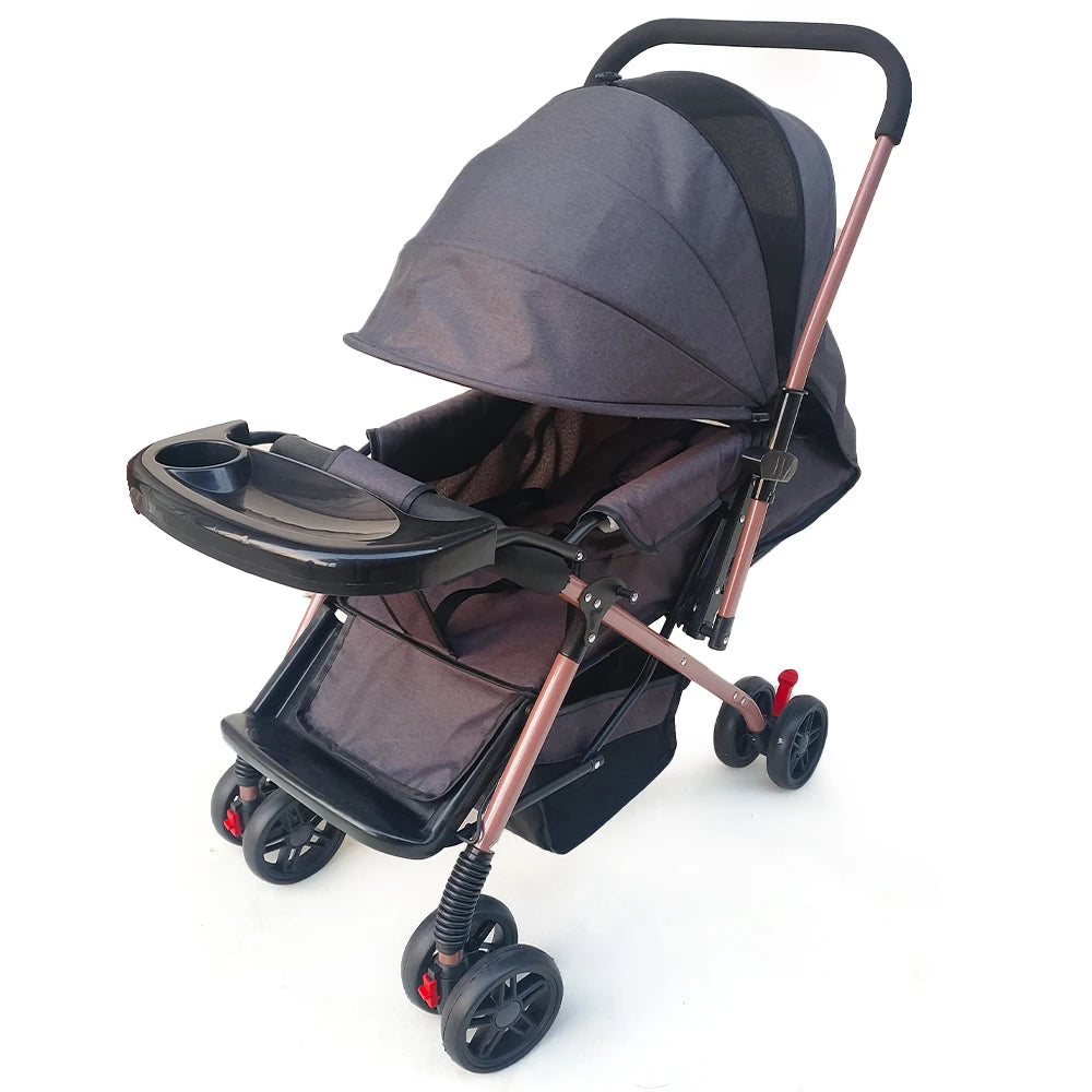 JMT-662218 Lightweight Foldable 3-in-1 Baby Stroller with Two-Way Configuration, Portable Travel Design