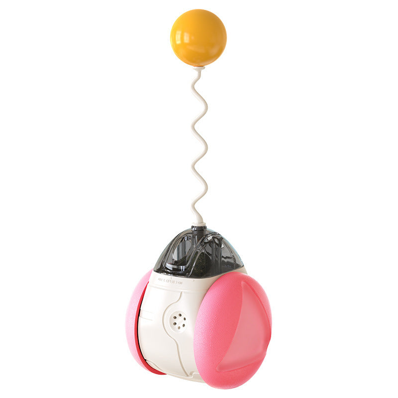 JMT-662346 Multi-Function Electric Cat Toy with Feather, Bird Calls, and Catnip Ball
