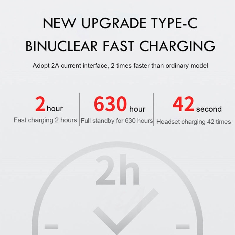 JMT-662346 Wireless Bluetooth 5.0 Headset with Charging Case and Noise Cancellation