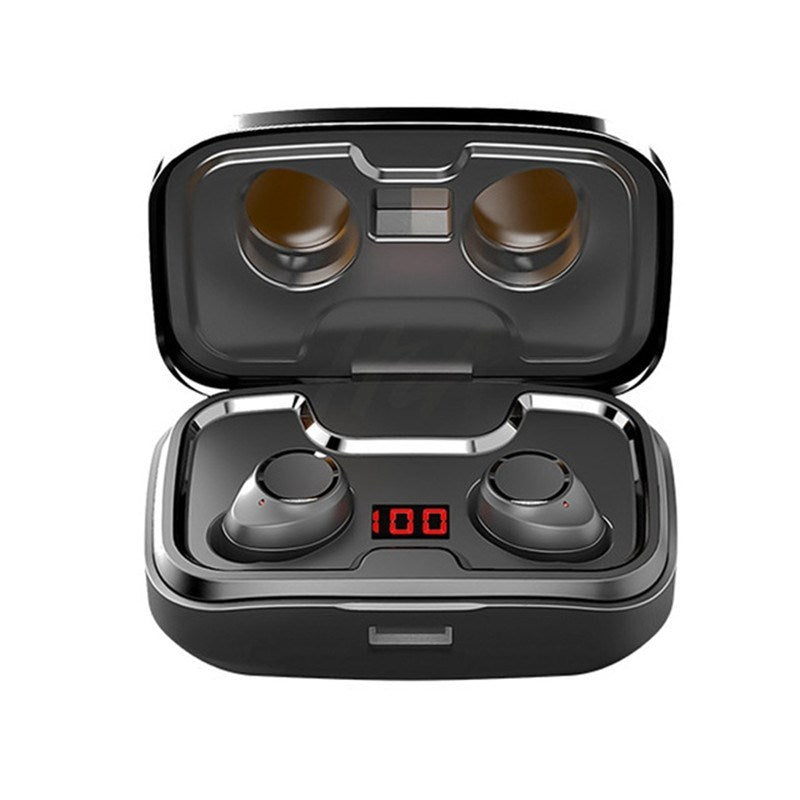 JMT-662346 Wireless Bluetooth 5.0 Headset with Charging Case and Noise Cancellation