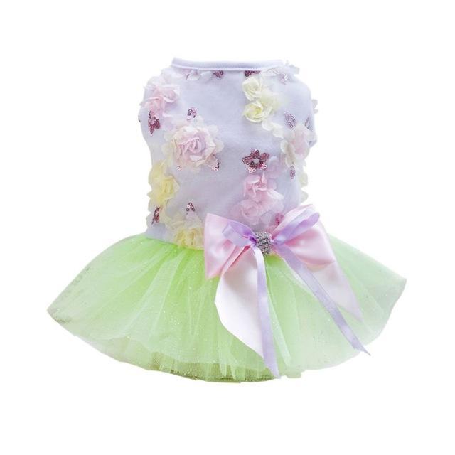 JMT-662986 Cute Cotton Lace Dog Tutu Dress for Spring-Summer Wear, Available in Multiple Sizes