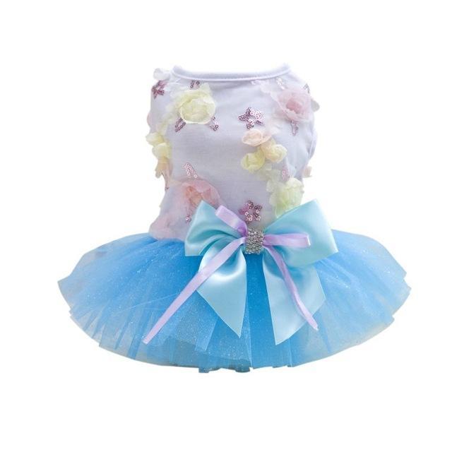 JMT-662986 Cute Cotton Lace Dog Tutu Dress for Spring-Summer Wear, Available in Multiple Sizes