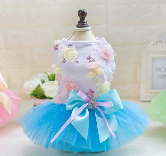 JMT-662986 Cute Cotton Lace Dog Tutu Dress for Spring-Summer Wear, Available in Multiple Sizes