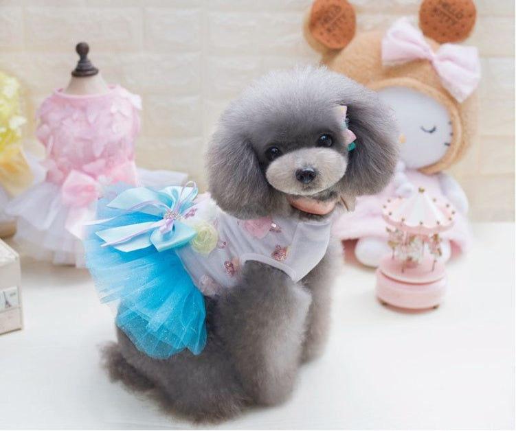 JMT-662986 Cute Cotton Lace Dog Tutu Dress for Spring-Summer Wear, Available in Multiple Sizes