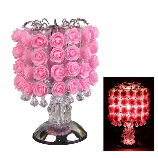 JMT-662986 Rose Aromatherapy Lamp – Elegant Home Decor & Relaxing Night Light with Essential Oil Diffuser Function
