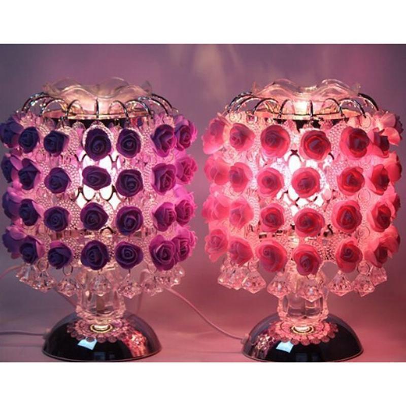JMT-662986 Rose Aromatherapy Lamp – Elegant Home Decor & Relaxing Night Light with Essential Oil Diffuser Function