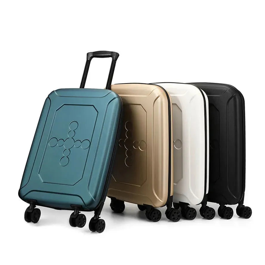 JMT-663306 Durable Lightweight Hard Shell Foldable Luggage Suitcase with 4 Spinner Wheels