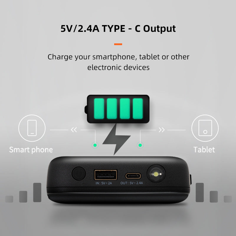 JMT-663690 11100mAh Car Emergency Power Supply with USB and 12V Jump Start Port